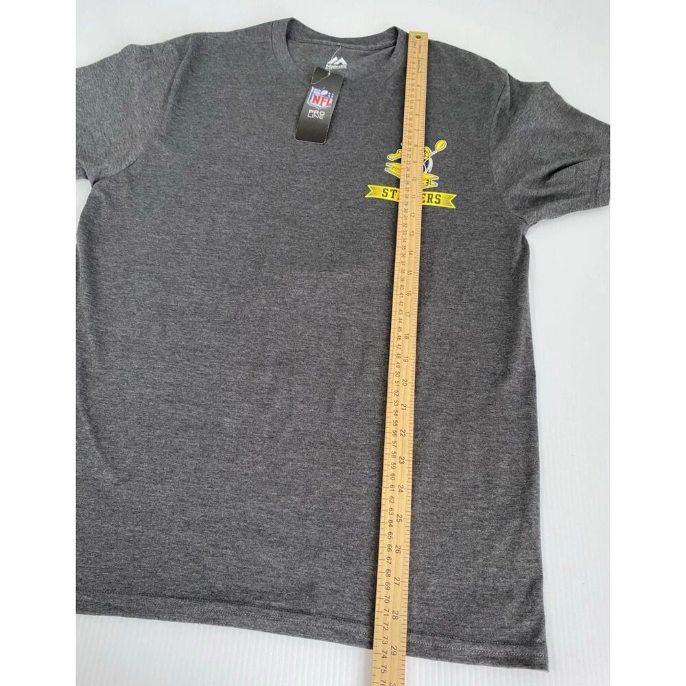 Majestic Pittsburgh Steelers Black T-Shirt Men's Size Medium - Picture 5 of 11